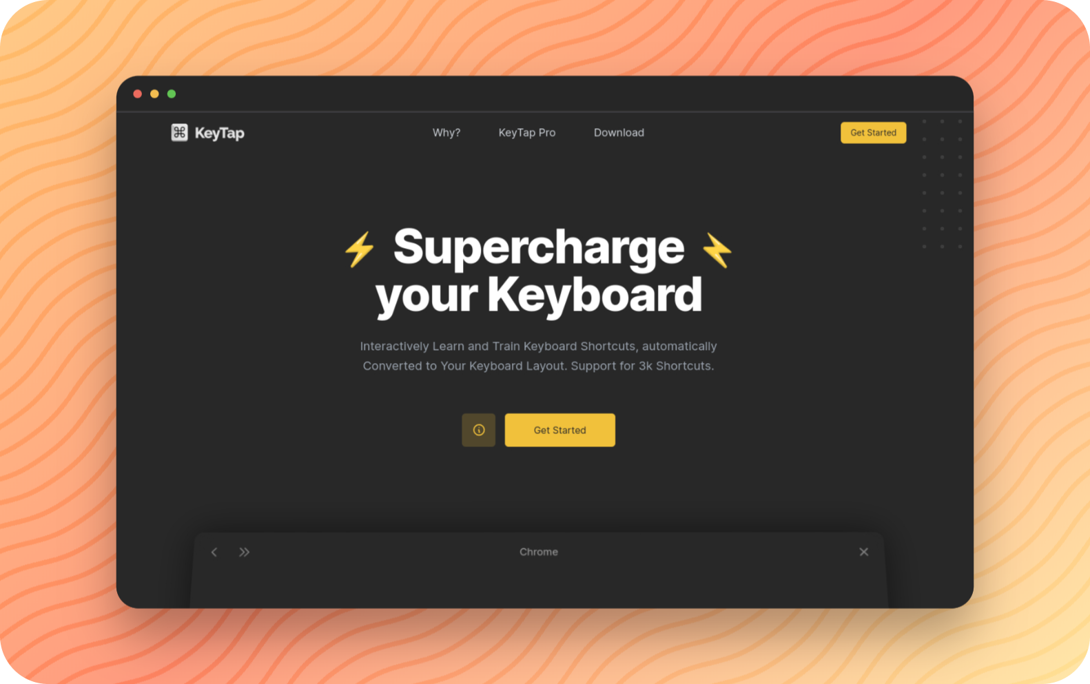 Screenshot of KeyTap